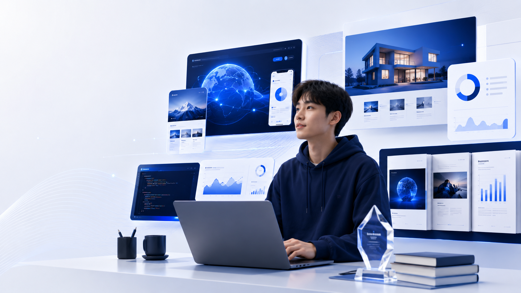 학생 포트폴리오 메인 화면